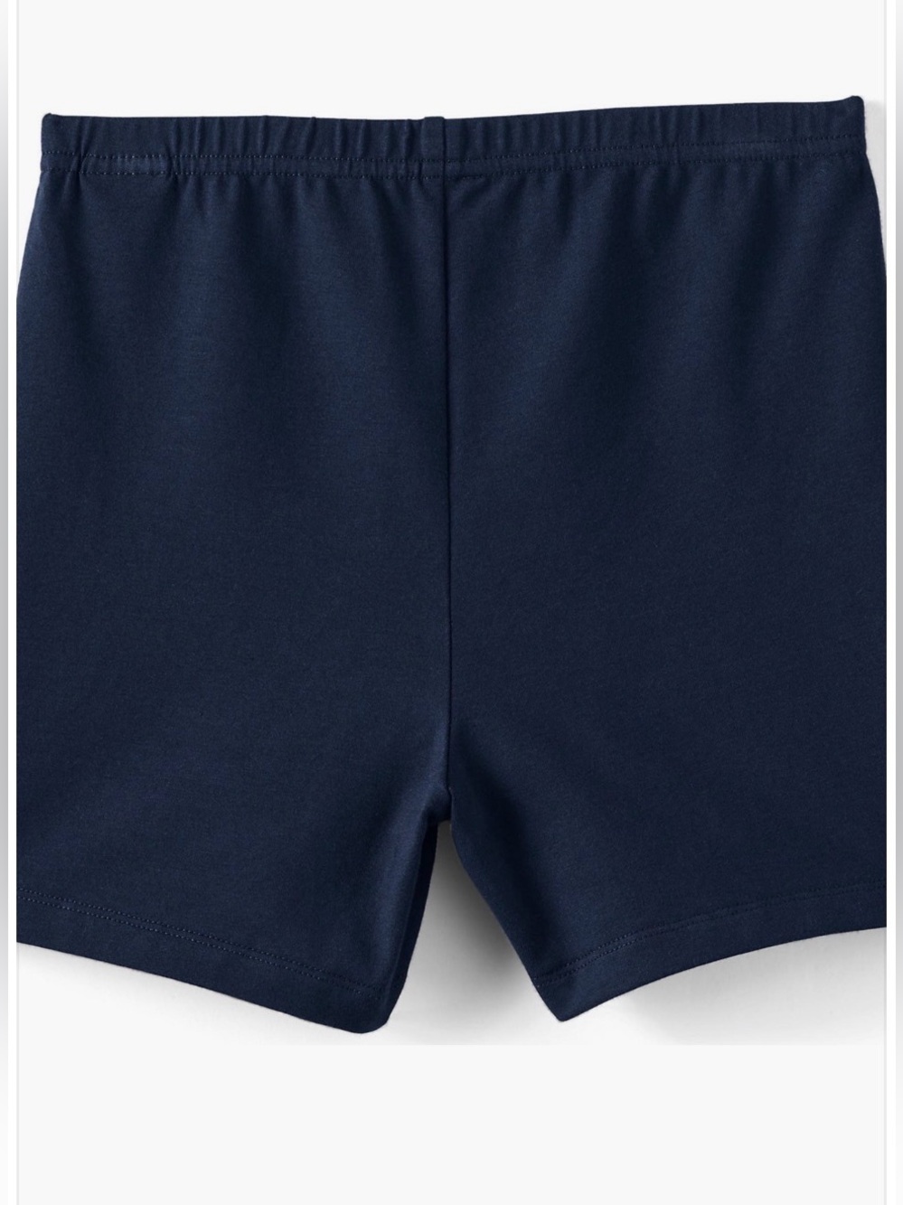 Lands’ End Girls XL Tough Cotton Cartwheel Pull On Shorts Classic Navy Casual